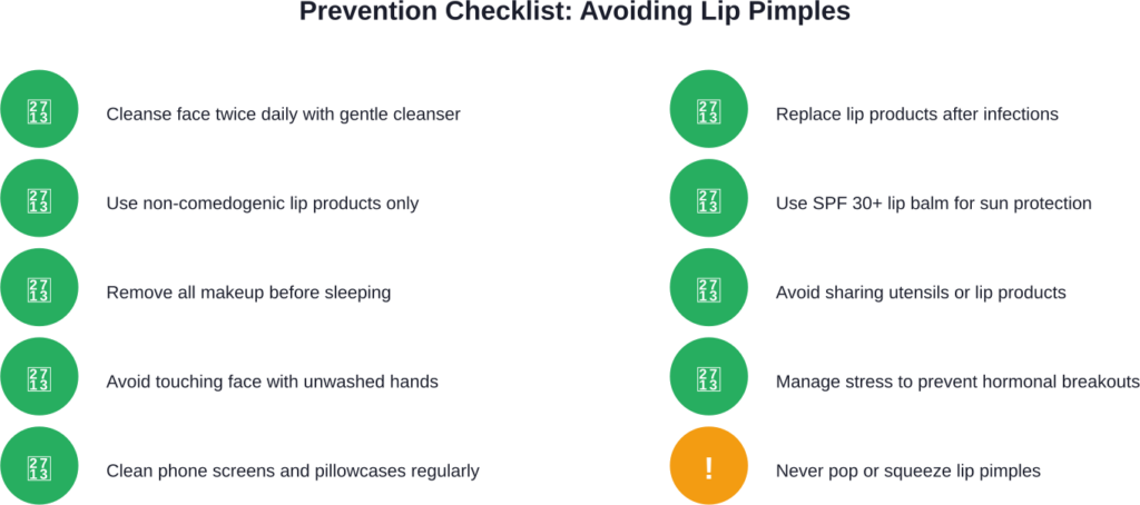 Essential daily habits to prevent lip pimples and maintain healthy skin around the mouth