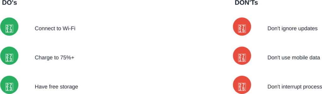 Key do's and don'ts when updating your apps to ensure smooth, secure updates