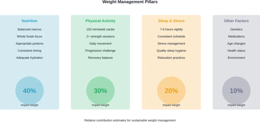 The relative importance of different factors in long-term weight management success