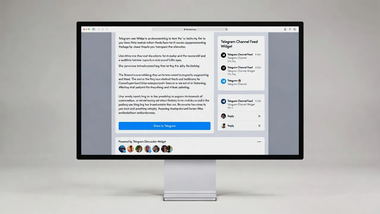 Telegram Widgets: Полное Руководство по Интеграции