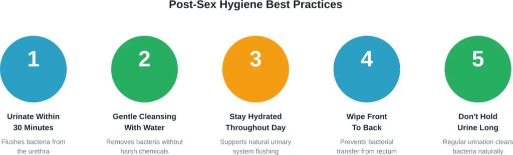 Five essential habits to maintain urinary tract health after sexual activity