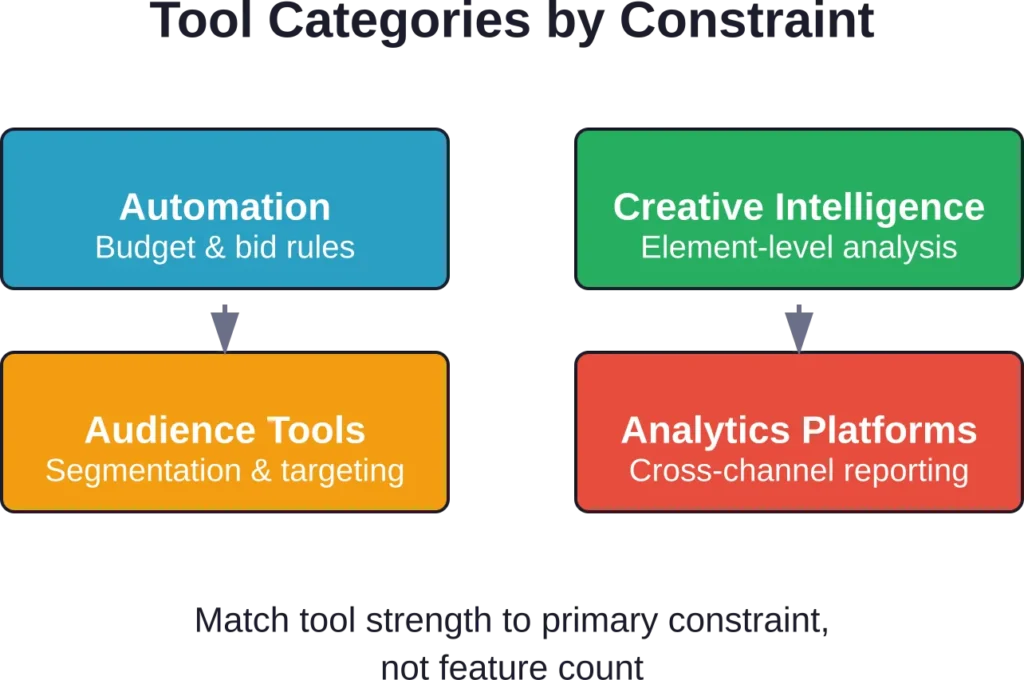 The best ROAS optimization tools address specific workflow bottlenecks rather than offering generic feature sets.