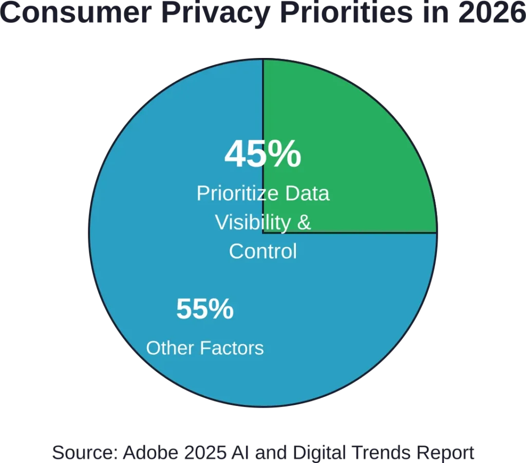 Nearly half of consumers demand transparency and control over how brands use their data