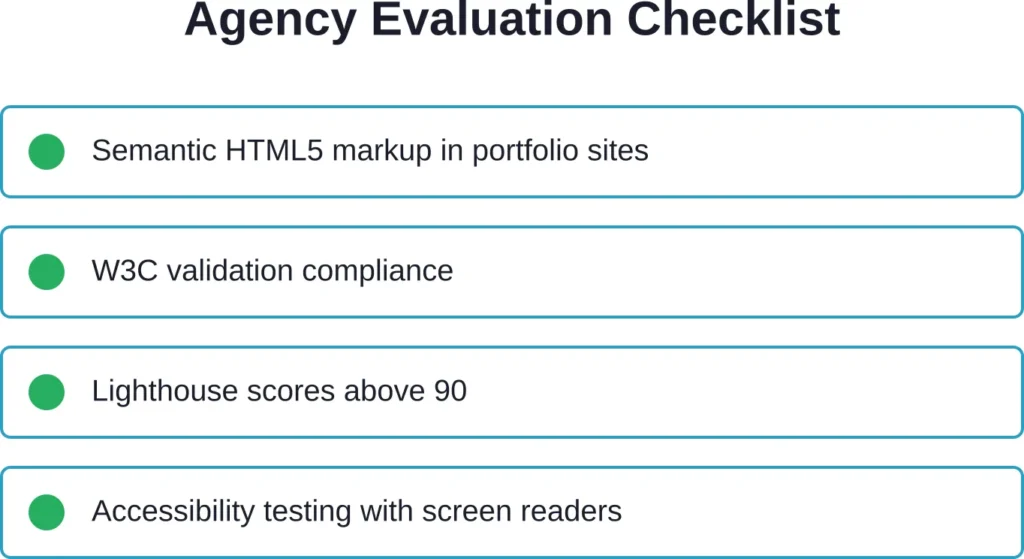 Critical checkpoints when reviewing agency capabilities