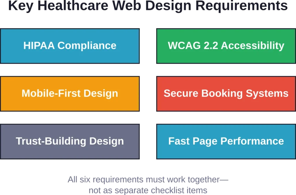 Essential requirements for healthcare websites that general design agencies often overlook or implement incorrectly