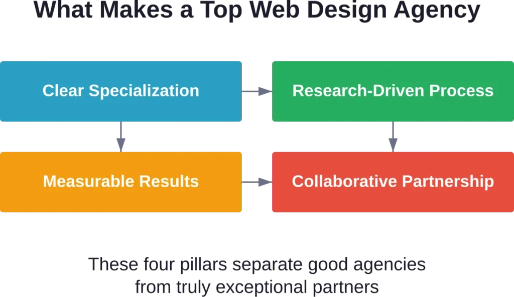 The four critical characteristics that define elite web design consulting companies in 2026