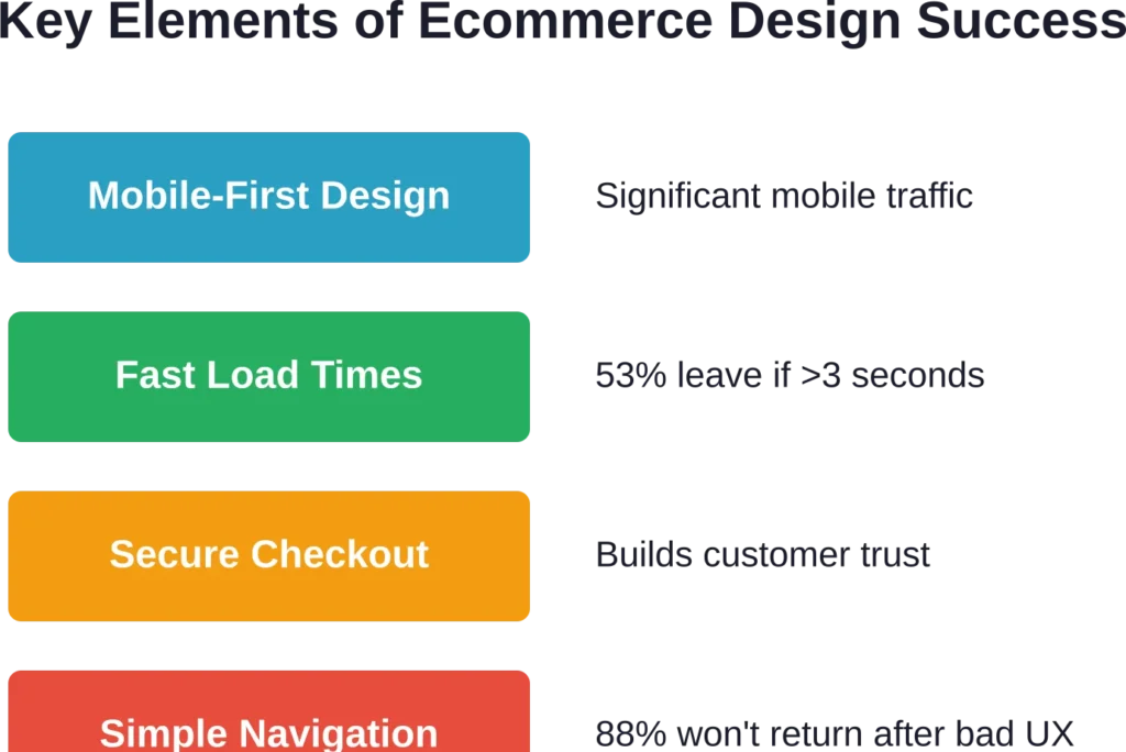 Critical design factors that separate high-converting ecommerce sites from underperforming stores