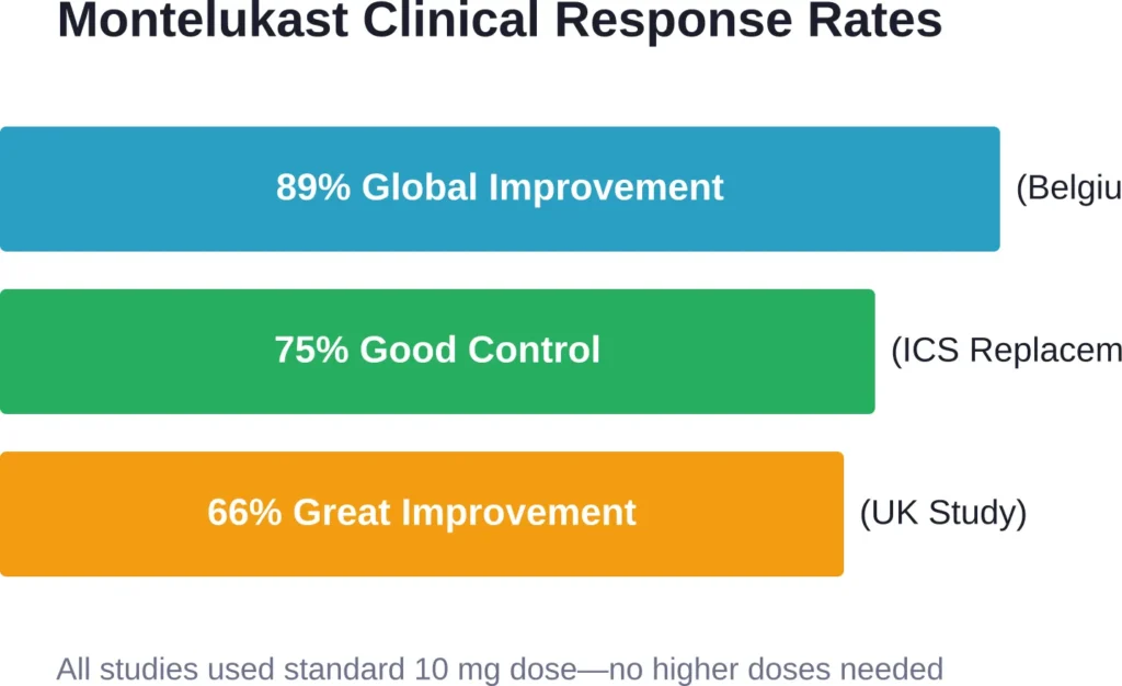 Clinical trial data showing high response rates with the FDA-approved 10 mg dose