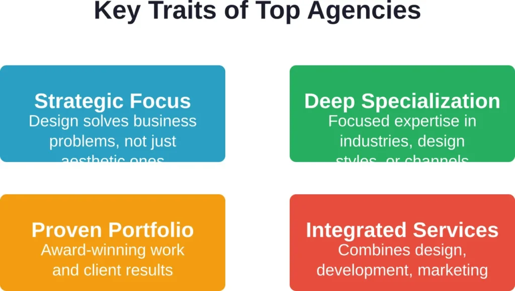 The four essential characteristics that define leading web design and marketing agencies in 2026