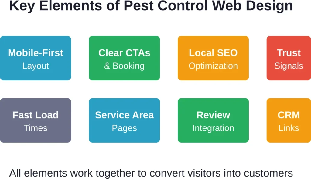 Essential components that specialized pest control web design agencies prioritize in every project