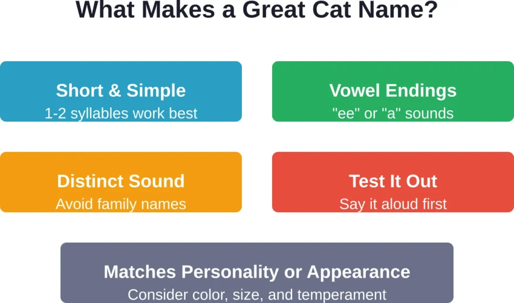 Five key factors to consider when selecting your female cat's name