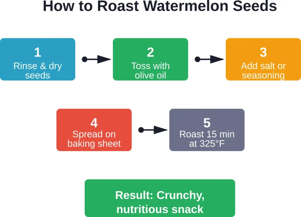 Simple five-step process to prepare roasted watermelon seeds at home